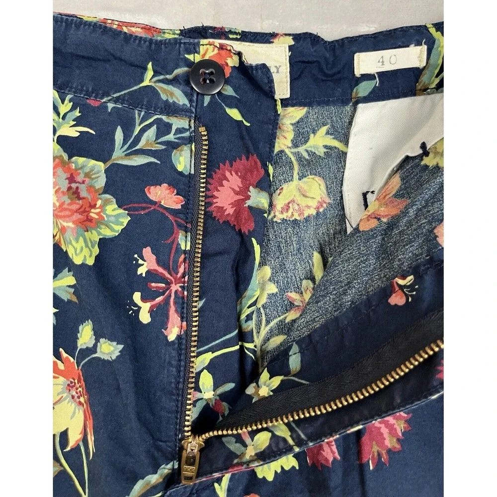 Ralph Lauren Denim Supply Short Men 40 Navy Floral Pocket 10'' Inseam Preppy